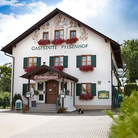 Landgasthof Pilsenhof Entenbraterei Hechendorf am Pilsensee Buitenkant foto